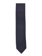 Lindbergh Black Polyester Tie 7 Cm Marinblå