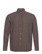 Mos Mosh Gallery Mmgtheo Stripe Shirt Brun