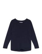 Copenhagen Colors Merino Classic Rib Blouse Marinblå