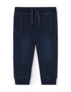 Boboli Fleece Denim Trousers For Baby Boy -Bci Blå