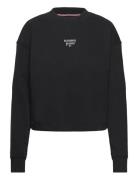 Tommy Jeans Tjw Essential Logo 1 Crew Ext Svart