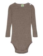 FUB Baby Rib Cardigan Brun