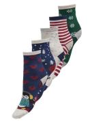 Kids Only Kogchristmas 5-Pack Socks In A Box Acc Multi/patterned