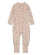 CeLaVi Jumpsuit Ls - Aop Beige