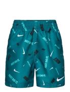 NIKE SWIM Nike B 4 Volley Short Print Blå