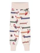 Geggamoja Bamboo Baby Pants Santa Dogs 65 50/56 Vit