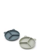 Liewood Stacy Divider Suction Plate 2-Pack Blå