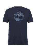 Timberland Kennebec River Tree Logo Short Sleeve Tee Dark Sapphire/Dar...