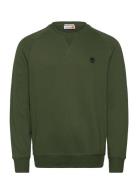 Timberland Exeter River Brushed Back Crew Sweatshirt Black Forest Gree...