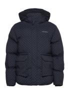 Les Deux Montreal Aop Puffer Jacket Marinblå