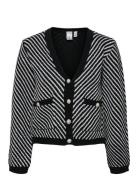 YAS Yascharla Ls Sequin Knit Cardigan Svart