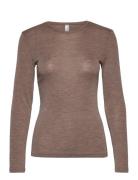 Lindex Top Merino Wool Ls Beige