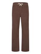 Lindbergh Elastic Waist Corduroy Pants Brun