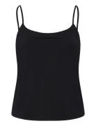 Mango Slim-Fit Top With Thin Straps Svart