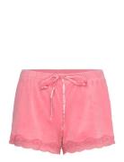 Hunkemöller Short Velours Scallop Lace Rosa