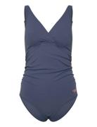 Speedo Womens V Neck Maternity U Back Blå