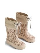 Wheat Rubber Boot Thermo Print Beige