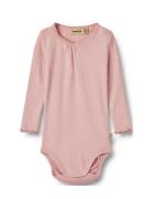 Wheat Rib Body L/S Lotta Rosa