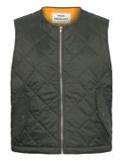 Mads Nørgaard Recy Shine Cole Waistcoat Khaki Green