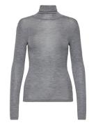 Minus Mscally Roll Neck Long Sleeve Top Grå