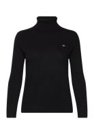 GANT Extrafine Lambswool Rollneck Svart