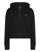 Dickies Oakport 1/4 Zip Hoodie W Svart