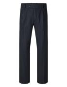 Selected Homme Slh196-Straight Alberto Wool Pant Marinblå