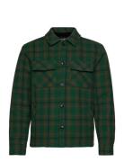 Scotch & Soda Teddy Lined Checked Overshirt Grön