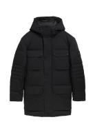 Tom Tailor Hybrid Down Parka Svart