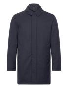 Hackett London Melange Padded Mac Marinblå