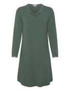 Lady Avenue Bamboo - Nightdress With Long Sleev Khaki Green