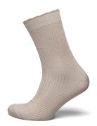 Mp Denmark Julia Glitter Sock Beige