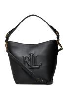 Lauren Ralph Lauren Leather Medium Witley Bucket Bag Svart