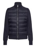 Tommy Hilfiger Lw Padded Knit Mix Jacket Marinblå