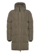 Superdry Hooded Sports Puffer Mid Jkt Khaki Green