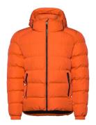 Superdry Hooded Sports Puffer Jacket Orange