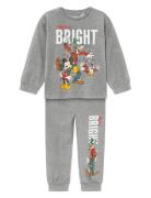 Name It Nmmsilva Mickey Ls Nightset Wdi Grå