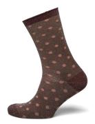 Mp Denmark Donna Glitter Socks Brun