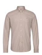 Morris Watts Flannel Shirt-Slim Fit Beige