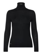 Lauren Ralph Lauren Modal Silk Nylon-Ls Sweater Svart