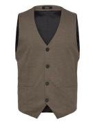 Clean Cut Copenhagen Brendon Jersey Waistcoat Brun