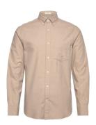 GANT Reg Flannel Melange Shirt Beige