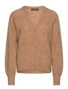 MOS MOSH Mmthora V-Neck Knit Cardigan Beige