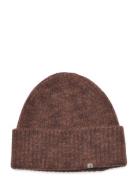 Mos Mosh Gallery Mmglaporte Melange Knit Hat Brun