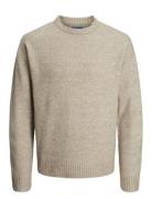 Jack & J S Jorollie Knit Crew Neck Sn Beige