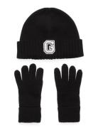 GANT G Beanie & Gloves Gift Set Svart