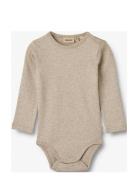 Wheat Rib Body L/S Spencer Beige