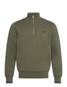 Fred Perry Half Zip Sweatshirt Grön