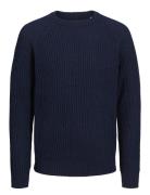 Jack & J S Jjj S Knit Crew Neck Jnr Marinblå