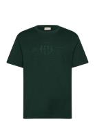 GANT Reg Tonal Shield Ss T-Shirt Grön